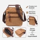 Сумка планшет через плечо мужская Vintage leather-21226 Коричневая - изображение 15