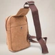 Сумка слинг через плечо мужская Vintage leather-21230 Коричневая - изображение 13