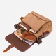 Сумка мессенджер через плечо мужская Vintage leather-21249 Коричневая - изображение 10