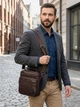 Сумка-планшет мужская кожаная Vintage 21274 Коричневая (leather-21274) - изображение 2