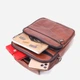 Сумка планшет через плечо мужская из натуральная кожи Vintage leather-21277 Рыжяя - изображение 9