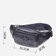 Сумка на пояс бананка мужская из натуральная кожи Vintage leather-21297 Черная - изображение 4