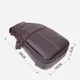 Сумка слинг через плечо мужская из натуральная кожи Vintage leather-21308 Коричневая - изображение 4