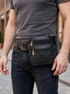 Сумка планшет через плечо мужская из натуральная кожи Vintage leather-21483 Черная - изображение 2