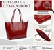 Сумка шоппер женская из натуральная кожи Vintage leather-22076 Бордовая - изображение 15