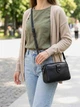 Сумка кросс боди через плечо женская из натуральная кожи Vintage leather-22086 Черная - изображение 2