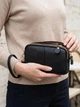Сумка женская из натуральная кожи Vintage leather-22088 Черная - изображение 2