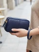 Сумка женская из натуральная кожи Vintage leather-22089 Синяя - изображение 2