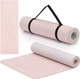 Коврик спортивный Actiget TPE для йоги и фитнеса 183 x 61 x 0.6 см Pink/Grey (ACT0023) - изображение 1