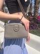 Сумка кросс боді через плече жіноча з натуральної шкіри Vintage leather-22099 Сіра - зображення 10