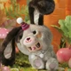 Мягкая игрушка Rebel Bear 15 см плюш разноцветный с кольцом POP TOP серия Sweet Zoo - изображение 4