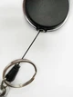 Набір чорних вертикальних бейджів з ректрактором - 3 шт., Black Metallic, бейджики з тримачем-рулеткою, бейджі з рулеткою-брелоком, офісні бейджі з утримувачем, кліп-рулетки Chansin - изображение 3