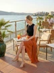 Спідниця жіноча асиметрична теракота Topshop S - изображение 4