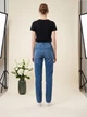 Джинси мом жіночі високa посадкa ASOS Design Tall Hourglass 40-42 середній синій W28 / L36 - изображение 3