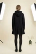 Сукня-худі жіноча з воланом NA-KD gothic casual чорна EUR XS - изображение 2