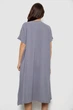 Сукня жіноча однотонна повсякденна сірий 214R209 AGER 52 (3XL) - зображення 4