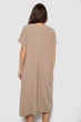 Сукня жіноча однотонна повсякденна бежева 214R209 AGER 52 (3XL) - зображення 4