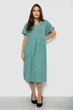 Платье женское однотонное с принтом оливковый 214R209-6 AGER 56 (4XL-5XL) - изображение 2