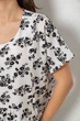 Платье женское однотонное с принтом белый 214R209-6 AGER 56 (4XL-5XL) - изображение 5