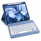 Чохол-клавіатура Vobafe KB-109 Bluetooth QWERTZ Type-C синьо-сірий для iPad Air 11/10.9 - изображение 1