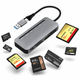 Зчитувач карт пам’яті 7-в-2 USB 3.0/USB Type-C для SD, MicroSD, SDXC, SDHC та MMC - зображення 1