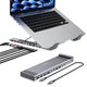 Док-станція Choetech 10-in-1 USB-C to HDMI + USB-C 3.0 + 2xUSB-A 3.0 + 2xUSB-A 2.0 + 3.5mm + SD/TF + USB-C PD 100W Gray (HUB-M92-GY) - зображення 1