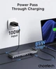 Док-станція Choetech 10-in-1 USB-C to HDMI + USB-C 3.0 + 2xUSB-A 3.0 + 2xUSB-A 2.0 + 3.5mm + SD/TF + USB-C PD 100W Gray (HUB-M92-GY) - зображення 4