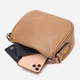 Сумка багет седло женская из натуральная кожи Vintage leather-22128 Бежевая - изображение 8