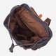 Рюкзак тканевый 15 л вмещает формат А4 Vintage leather-22151 Черный - изображение 7