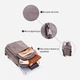 Рюкзак мужской тканевый 5.6 л Vintage leather-22161 Серый - изображение 6