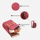 Сумка-рюкзак мужская тканевая 5.6 л Vintage leather-22164 Бордовая - изображение 6