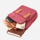 Сумка-рюкзак мужская тканевая 5.6 л Vintage leather-22164 Бордовая - изображение 9