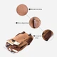 Сумка-рюкзак мужская тканевая 7 л вмещает формат А4 Vintage leather-22167 Коричневая - изображение 6