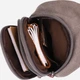 Сумка-рюкзак мужская тканевая 4.5 л Vintage leather-22173 Серая - изображение 8