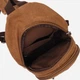 Сумка-рюкзак мужская тканевая 4.5 л Vintage leather-22177 Коричневая - изображение 7