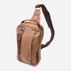 Сумка слинг через плечо мужская Vintage leather-22191 Коричневая - изображение 1