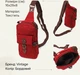 Сумка слинг через плечо мужская Vintage leather-22189 Бордовая - изображение 14