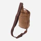 Сумка слинг через плечо мужская Vintage leather-22191 Коричневая - изображение 3