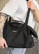 Мужская спортивная сумка из ткани Oxford Vogue городская водостойкая черная Sambag 55444 - изображение 7