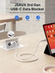 Адаптер JSAUX USB A to USB A Data Blocker, 2.4A, black (DC0001) - зображення 4