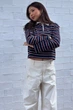 Лонгслів Uniqlo 44(M) Коричнево-синій (150111) - зображення 3