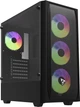 Obudowa SAVIO NOCTIS FLOW RGB X1 Black - obraz 1
