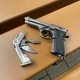 Брелок Антистресс пистолет Pietro Beretta MultiTool серый - изображение 2