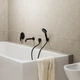 Вилив настінний для ванни HANSGROHE VERNIS BLEND, чорний, метал - изображение 3