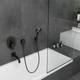 Вилив настінний для ванни HANSGROHE VERNIS BLEND, чорний, метал - изображение 5