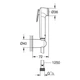 Гігієнічний душ GROHE TEMPESTA-F 26356IL0, хром, настінний - изображение 2