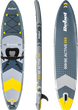 Nadmuchiwana deska SUP Rebel ACTIVE 350 x 81 x 15 cm z wiosłem, pompką i torbą do przechowywania Szara RBA4501 (5901890109871) - obraz 2