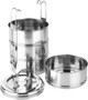 Menażka obiadowa Vilde Stalowa 4-poziomowa 4 x 900 ml (5900670108134) - obraz 3