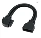 Кабель-удлинитель USB 3.0 20 см 19 Pin–20 Pin M/F угловой для материнской платы и передней панели корпуса - изображение 1