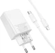 Мережевий зарядний пристрій Borofone BAS75A Source single port PD30W charger set (C to iP) (EU) White (6941991122842) - зображення 3